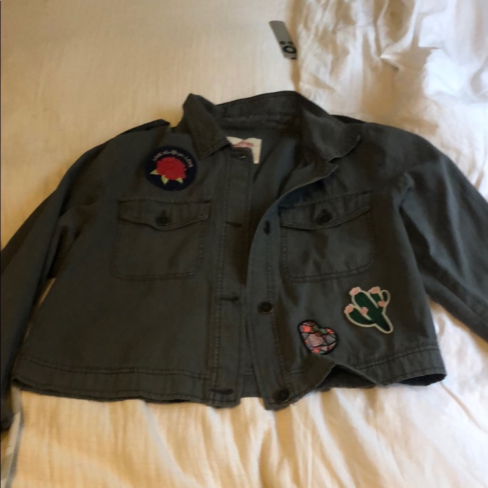 Gray denim jacket
